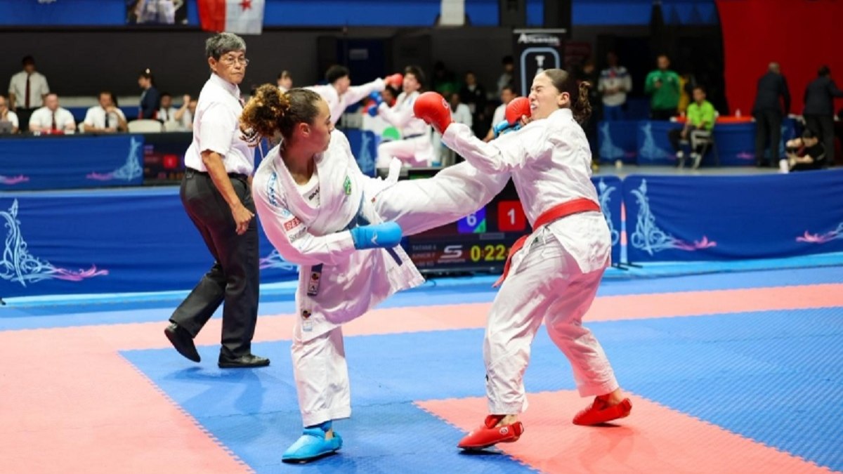 Yasmin Antunes durante Pan-Americano de Karatê Yasmin Antunes durante Pan-Americano de Karatê