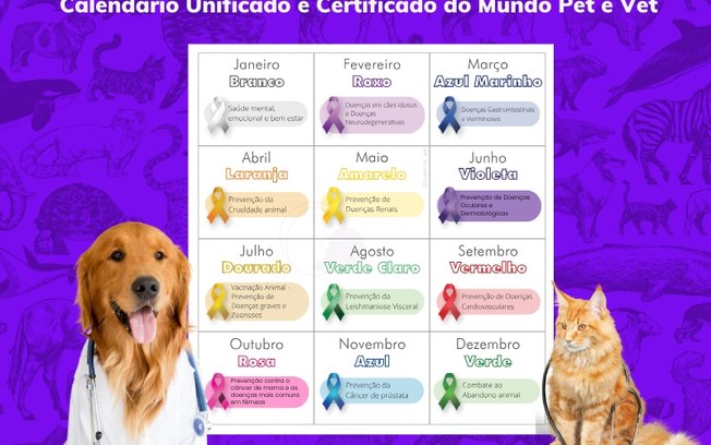 Mercado veterinário e pet adotam um calendário oficial Mercado veterinário e pet adotam um calendário oficial