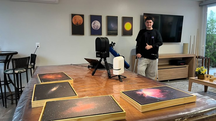 O
céu que ninguém vê: conheça o astrofotógrafo gaúcho de 17 anos