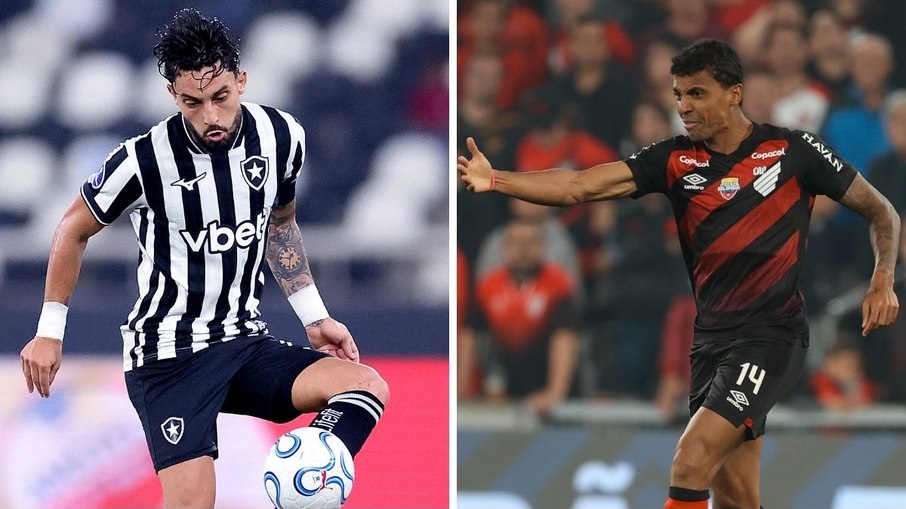 Alex Telles, no Botafogo, e Luiz Gustavo, no Athletico-PR, são os destaques das suas equipes