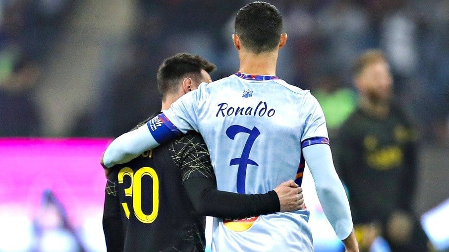 Cristiano Ronaldo e Messi se reencontraram nesta quinta-feira (19)