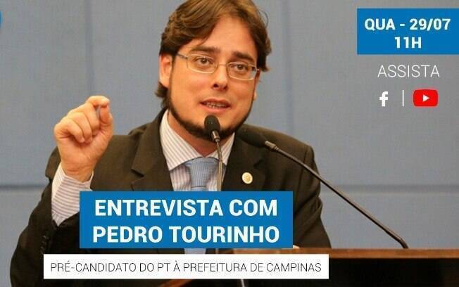 Pedro Tourinho será o primeiro entrevista em série de lives.