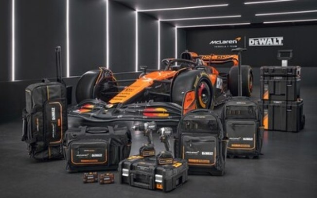 Na FEICON 2026, DEWALT destaca ferramentas desenvolvidas em parceria com a McLaren