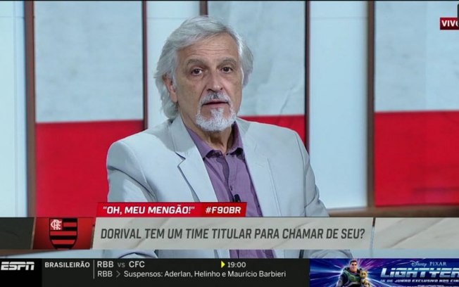 Sormani compara Flamengo com Cruzeiro e afirma: 'Tem que pensar no rebaixamento'