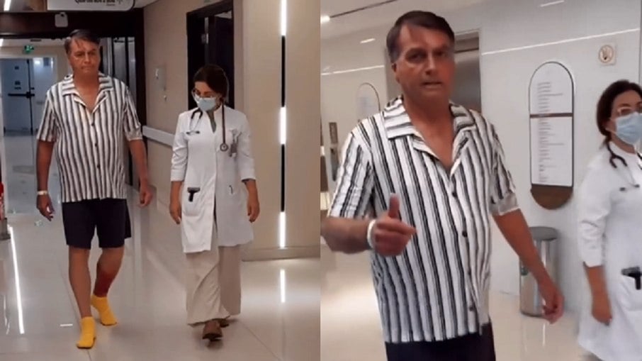 Jair Bolsonaro no hospital