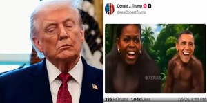 VÍDEO: post racista de Trump com Obama gera revolta