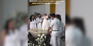 Virginia Fonseca e Zé Felipe batizam José Leonardo