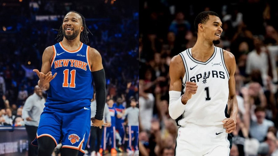 Jalen Brunson e Wembanyama são destaques do Knicks e Spurs Jalen Brunson e Wembanyama são destaques do Knicks e Spurs