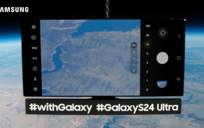 Samsung manda Galaxy S24 Ultra à estratosfera para tirar fotos