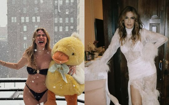 Luciana Gimenez enfrenta nevasca em Nova York com bom humor e reflexões