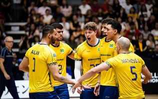 Com reservas: Brasil bate Alemanha e conhece rival na VNL