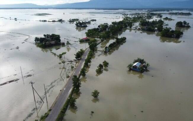Bangladesh está parcialmente inundada