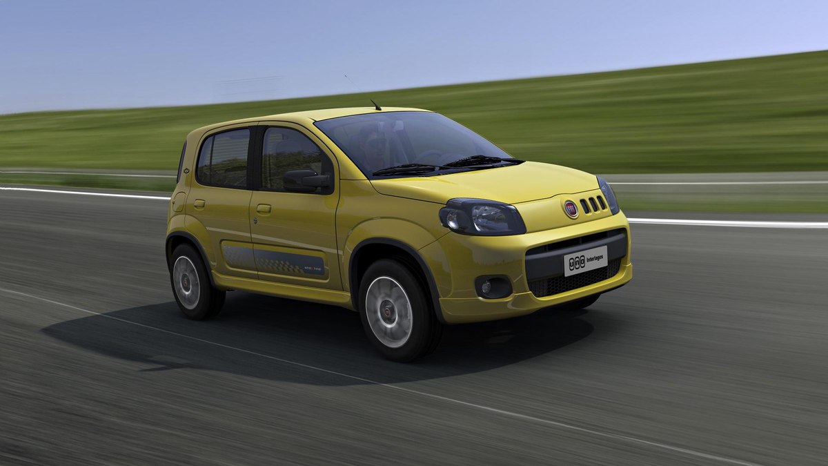 Fiat Uno Interlagos era baseado na versão Sporting equipada com motor 1.4 