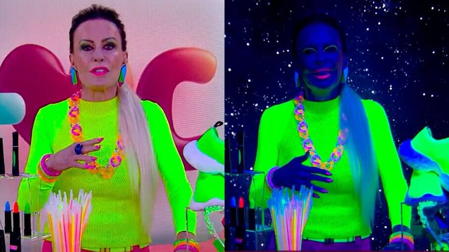 Ana Maria Braga publicou vídeo repleto de neon