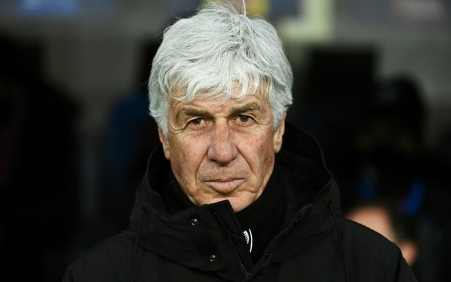 O técnico da Atalanta, Gian Piero Gasperini