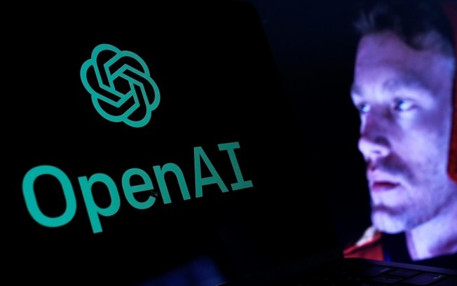 Logo da Open AI em um monitor de comptuador, em Washington, em 16 de fevereiro de 2024