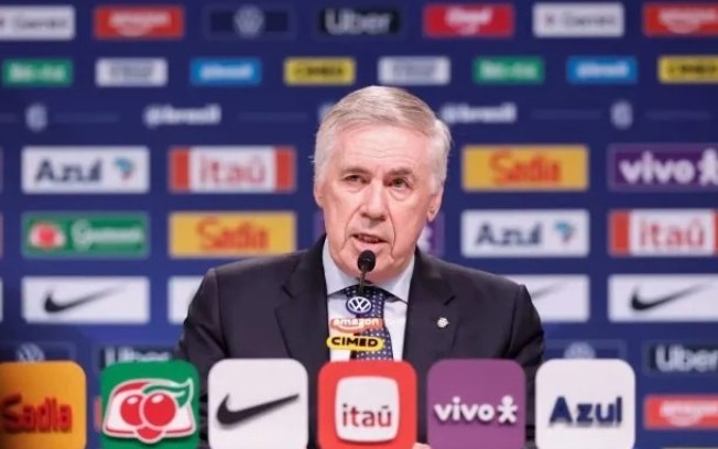 Carlo Ancelotti destaca aposta em jovens para o futuro da Seleção Brasileira Carlo Ancelotti destaca aposta em jovens para o futuro da Seleção Brasileira