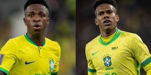 Web nota "treta" entre Vini Jr. e Estêvão em gol da Seleção