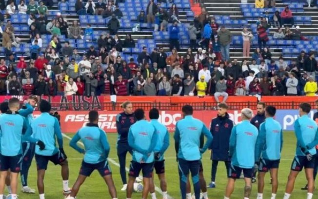 Treino aberto do Flamengo para torcida nos Estados Unidos Treino aberto do Flamengo para torcida nos Estados Unidos