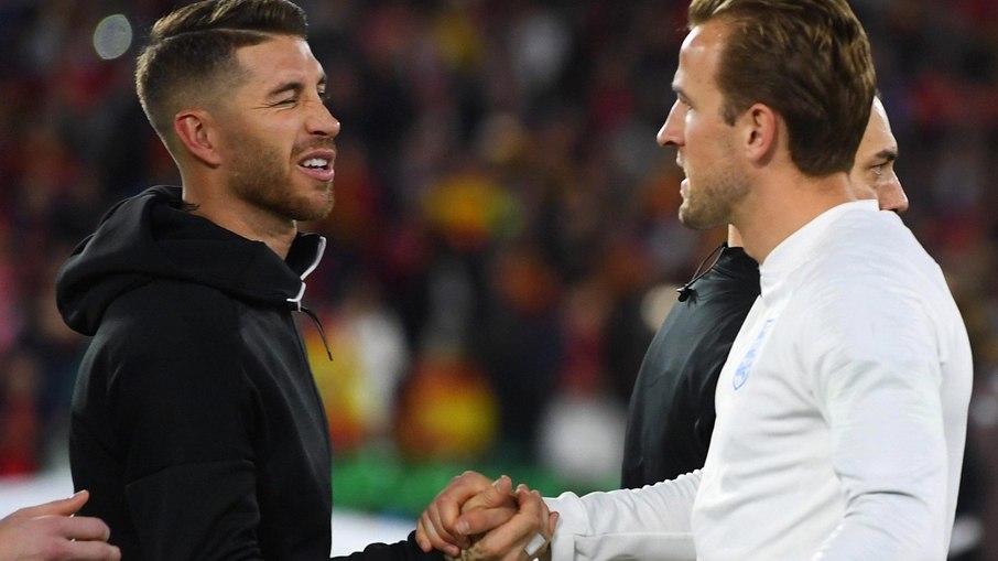 Sergio Ramos e Kane já se enfrentaram várias vezes