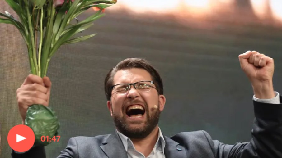 Jimmie Åkesson, líder do SD, Partido Democrata da Suécia