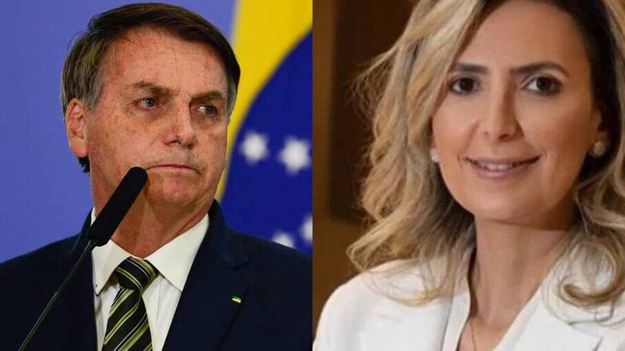 Presidente Jair Bolsonaro e médica Ldhmilla Hajjar