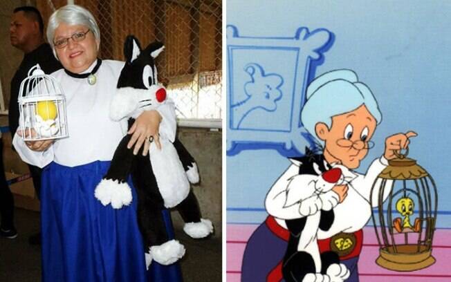Um dos primeiros cosplays feito por Tia Sol, a Vovó do Piu-Piu foi o primeiro passo para superar a depressão Um dos primeiros cosplays feito por Tia Sol, a Vovó do Piu-Piu foi o primeiro passo para superar a depressão