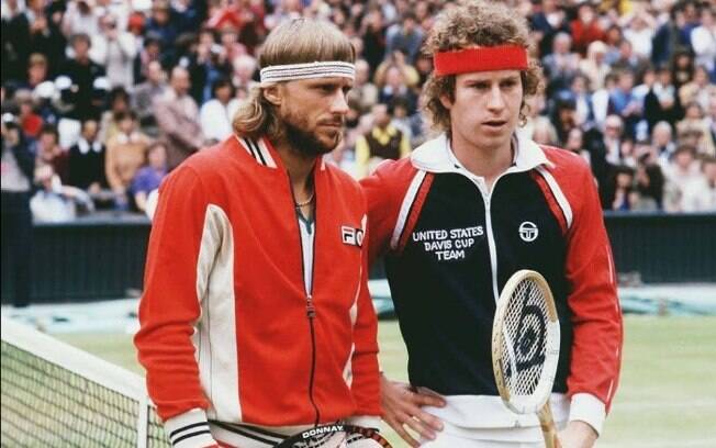 Boris Becker e John McEnroe, lendas do tênis
