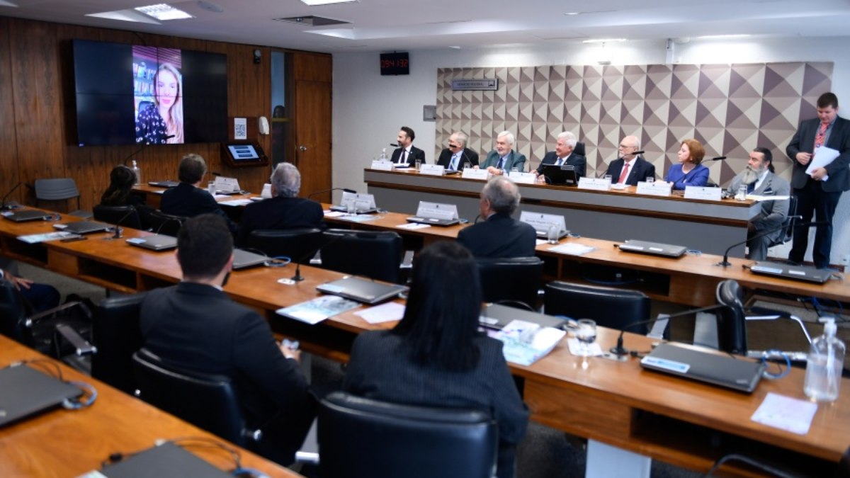 No painel, em pronunciamento, Deputada Luisa Canziani (PSD-PR), vice-presidente da Frente Parlamentar Mista da Pesquisa Biomédica.