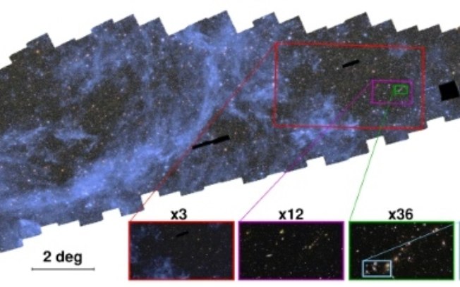 Primeiro fragmento do atlas cósmico do telescópio Euclid, publicado pela ESA em 15 de outubro de 2024