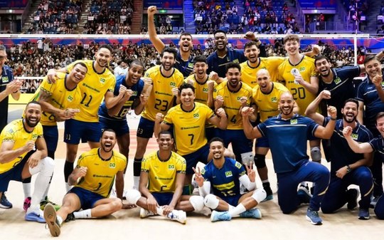 VNL: Brasil bate Argentina e encaminha vaga à fase final