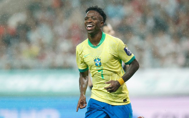 Vinicius Junior celebra gol contra a Coreia Vinicius Junior celebra gol contra a Coreia