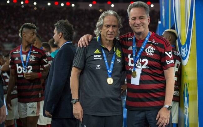 Landim abre o jogo sobre a chance de Jorge Jesus voltar ao Flamengo
