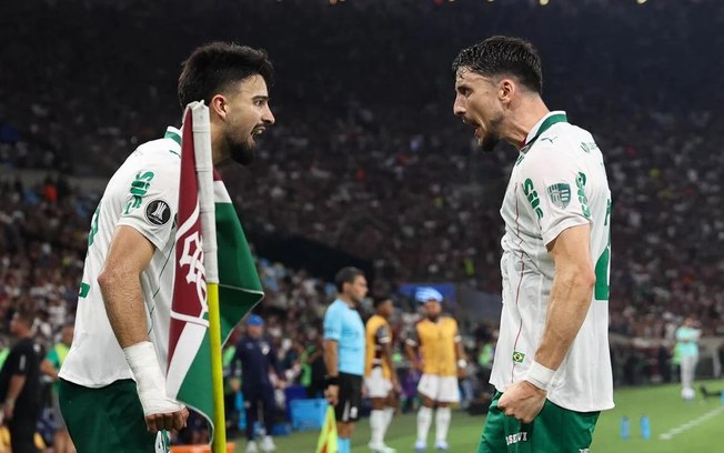 Flaco López estufou a rede na triunfo do Palmeiras sobre o Fluminense