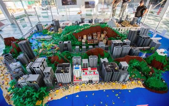 Maquete com quase 1 mi de peças de Lego vira atração - Olimpíadas - iG