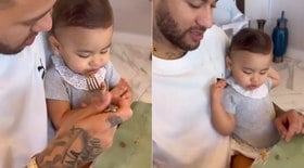 Neymar encanta ao almoçar com Mavie e Bruna Biancardi: 