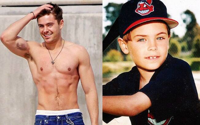 Antes e depois das celebridades: Zac Efron quando era criança