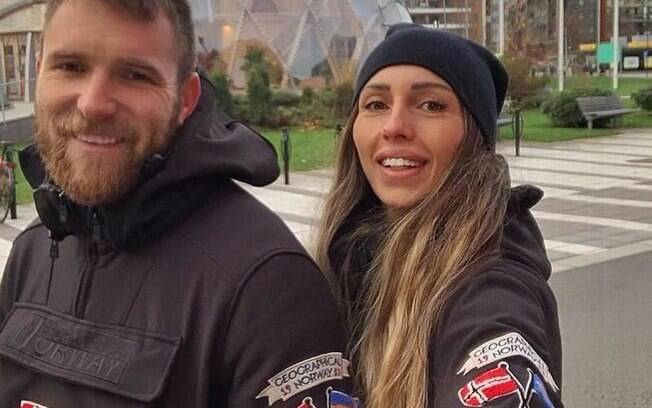 Aleksandar Katai, ao lado de sua esposa