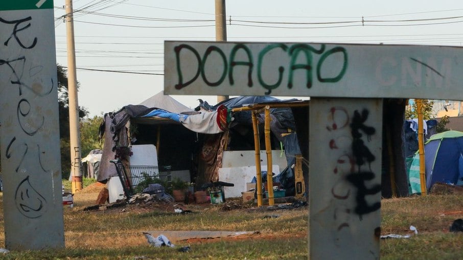 Moradores em situação de rua em Brasília