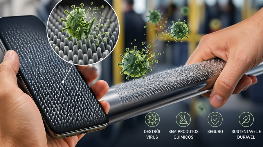 Inovação usa nanotecnologia para eliminar ameaças invisíveis em objetos usados diariamente Inovação usa nanotecnologia para eliminar ameaças invisíveis em objetos usados diariamente