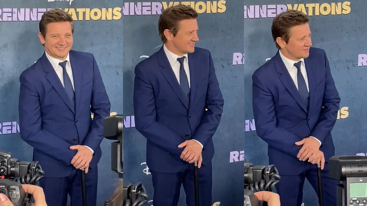 Jeremy Renner participou de evento três meses após sofrer grave acidente