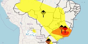 Sábado (3) será de chuva forte e temporais em quase todo o Brasil