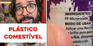 Influenciador denuncia uso de plástico em glitter alimentício