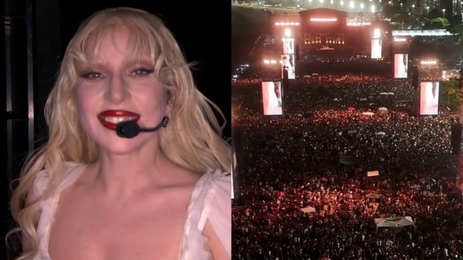 Lady Gaga se apresentou na Praia de Copacabana Lady Gaga se apresentou na Praia de Copacabana