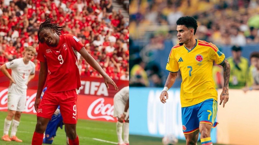 Manzambi e Luis Díaz são destaques de Suíça e Colômbia
