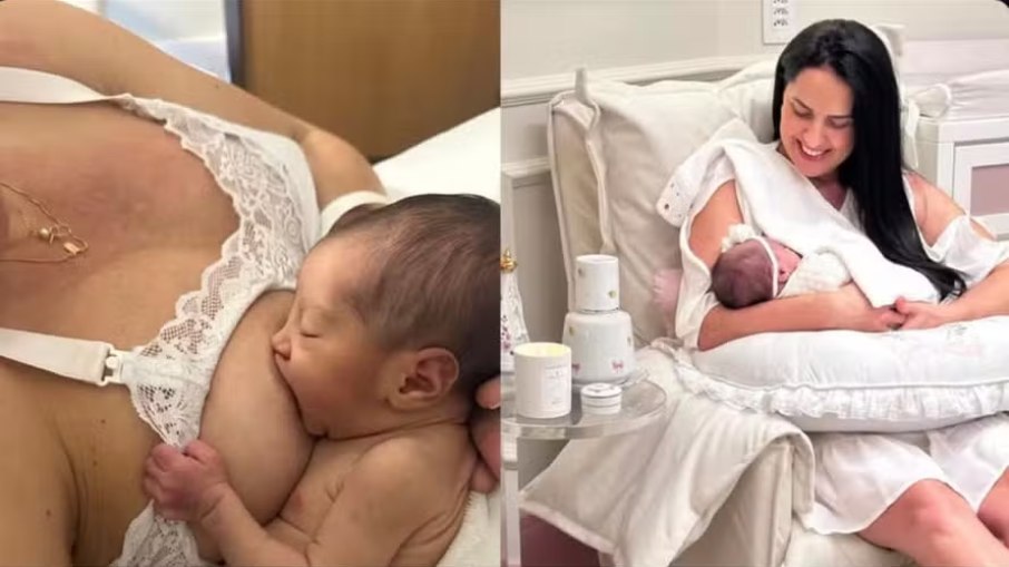 Graciele Lacerda relata frustração por não conseguir amamentar filha Graciele Lacerda relata frustração por não conseguir amamentar filha