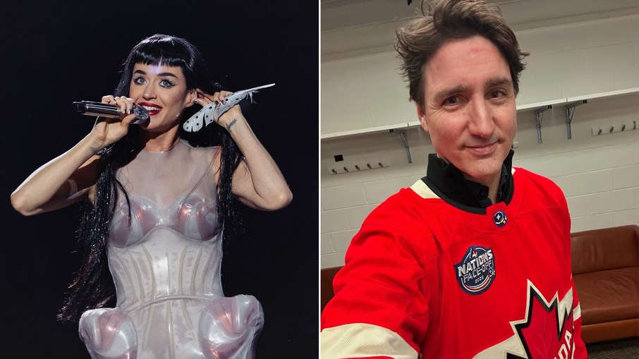 Justin Trudeau aparece sozinho em show de Katy Perry em Montreal