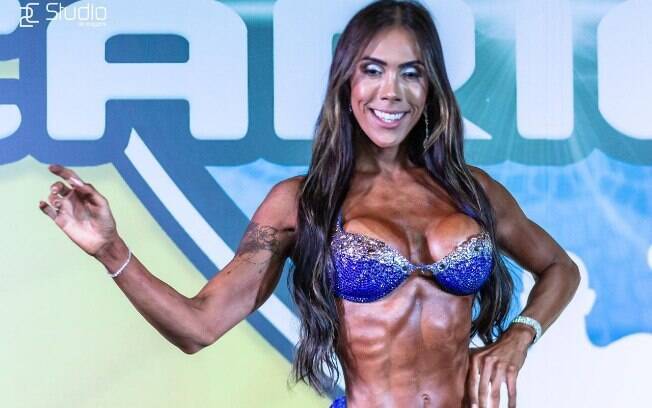 Priscila Reis é uma atleta trans de fisiculturismo