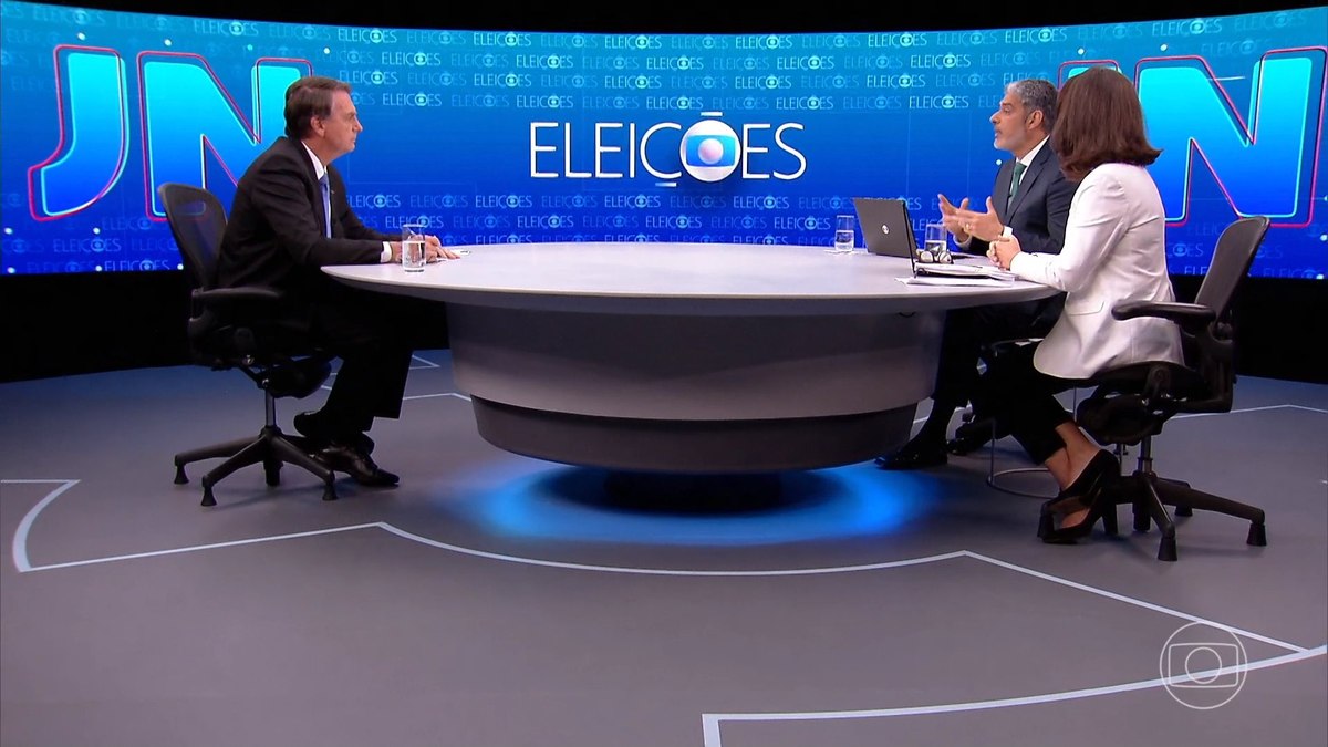 Presidente Jair Bolsonaro (PL) é entrevistado no 'Jornal Nacional' 