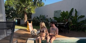 Léo Pereira publica fotos com Karoline Lima no Rio de Janeiro